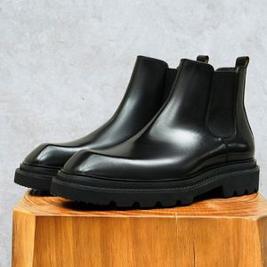 Luxury New Italian Style Handcrafted Genuine Leather Men's Oxford Shoes Autumn Business Formal Waterproof Breathable - Product Image 3