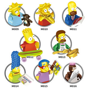 M1001 M1002 Homer J. <span class=keywords><strong>Marge</strong></span> Bouvier <span class=keywords><strong>Bart</strong></span> List Margaret, Personajes de Dibujos Animados, Modelo de Película, Bloques de Construcción Coleccionables, Mini Juguetes de Regalo para Niños - Product Image 4
