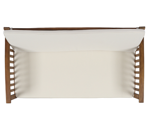 Sofá de Jardín de Lujo de Tres Plazas con Cojines de Espuma de Alta Densidad en Madera de Eucalipto, Muebles Modernos para Jardín Exterior - Product Image 5