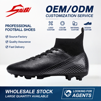 Chaussures de football personnalisées unisexes professionnelles, été/hiver, directement de l'usine, nouvelles chaussures de football en plein air, futsal, matériau synthétique