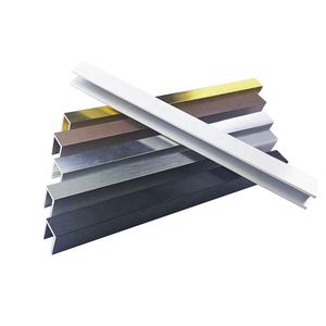 Aluminum Factory Brushed Brass Silver U Channel for for 6/8/10/12Mm Glass