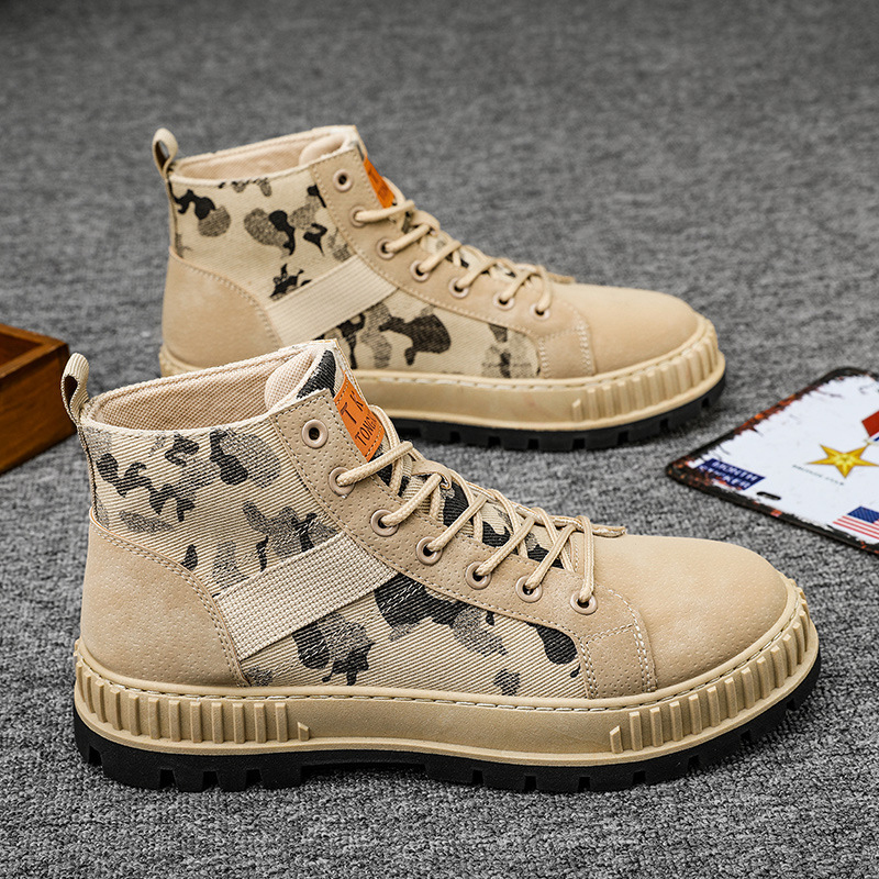 NXZ103 New Design Camouflage Military Boots For Men 2021 Fashion Desert Boots