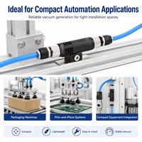 Generador de Vacío Neumático Compacto en Línea ZU05S/L ZU07S VML1006/1008 ZV-06/08 con Fuerte Succión para Automatización