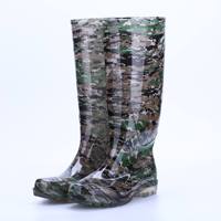 Bottes de pluie en PVC camouflage pour hommes, imperméables, antidérapantes, chaussures de sécurité pour les travailleurs du bâtiment, bottes en caoutchouc pour adultes, vente en gros