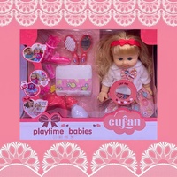KSF 14 pouces en plastique Reborn poupées accessoires ensemble bébé Silicone eau potable semblant pour jouer jouets pour enfants filles modèle jouet