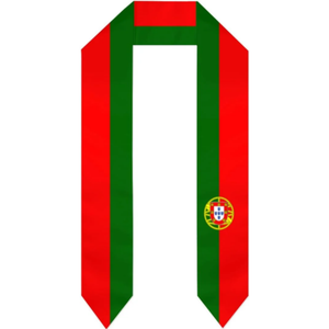 Écharpe de remise de diplôme personnalisée avec drapeau national, 48 équipes de football nationales, pour étudiants internationaux, vente en gros - Product Image 2