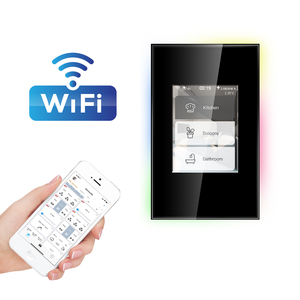 智能家居自动化LCD wifi网眼壁灯开关alexa google助手 - Product Image 2