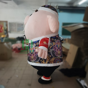 <span class=keywords><strong>Disfraz</strong></span> de Mascota de Tres Cerditos para Adultos y Niños, Actividades Publicitarias en Parques, <span class=keywords><strong>Disfraz</strong></span> de Mascota de Cerdo Inflable con Efecto de Caminar de 2 m - Product Image 4