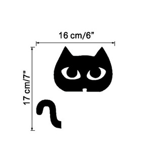 สติกเกอร์สวิตช์ไฟรูปแมวการ์ตูนกันน้ำ PVC แบบถอดได้สติ๊กเกอร์ติดผนังสำหรับตกแต่งบ้าน K009 ลูกแมว - Product Image 4