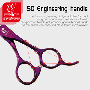 Fenice JP440C steel 7 inch 7.5 inch professional pet grooming scissors pet dog cat - Product Image 5