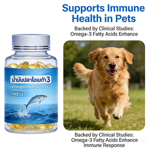 Aceite de Salmón de Alaska OEM ODM, 120 Cápsulas Blandas, Suplemento <span class=keywords><strong>para</strong></span> <span class=keywords><strong>Perros</strong></span> y Gatos, EPA DHA Omega 3 6 9, Apoyo <span class=keywords><strong>para</strong></span> la Piel, el Pelaje y las Articulaciones, Refuerzo del Sistema Inmunitario, Natural - Product Image 3