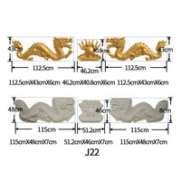 Moules pour statues en béton, ornements de jardin, motif animal dragon, moulage de ciment, fins décoratives, relief mural, formes de sculpture en plastique
