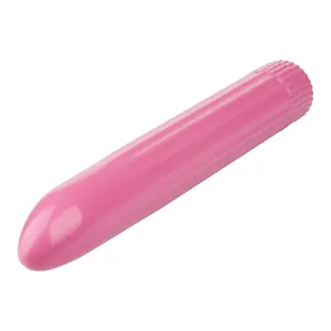 La vendita diretta della fabbrica Straight vertical lines ABS Vibrator Pink Sex Toys vibrazione erotica per le donne