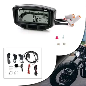 Universal Lcd Tachometer Kilometer zähler 752-119 Motorrad modifizierte Fahrrad jacht Utv/Atv