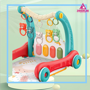 Andador y <span class=keywords><strong>Gimnasio</strong></span> <span class=keywords><strong>para</strong></span> Bebés 2 en 1 al por Mayor, con Piano, Marco <span class=keywords><strong>de</strong></span> Plástico Plegable - Product Image 2