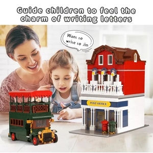 MOULD KING 11001 Creative <strong>Toys</strong> the MOC Christmas <strong>Post</strong> <strong>Office</strong> Set Assemble Blocks Kits Xmas Building Bricks for Birthday Gifts - Product Image 4