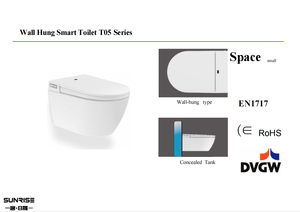 DVGW wandmontierte toilette lavabo Tualet <span class=keywords><strong>les</strong></span> toilettes lavabo douche wc water closet bidet intelligent suspendu western toilette cuvette - Product Image 3