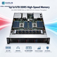 Server Rak Dell PowerEdge R7625 2U Dual AMD EPYC Generasi ke-4 6TB DDR5 Hingga 8x PCIe Gen5 6x GPU Compute Server