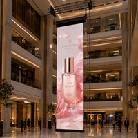 Écran LED flexible P2.6, écran LED enroulable, écran rideau, mur vidéo publicitaire intérieur pour les événements d'exposition