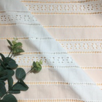 Tissu en coton japonais Georgette à œillets, 100 % coton, prêt à être expédié, pour robes de femmes et vêtements pour enfants