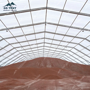 Chống nổ công nghiệp lều tạm thời nhà kho hội thảo cấu trúc rõ ràng span đa giác Vải lều - Product Image 2