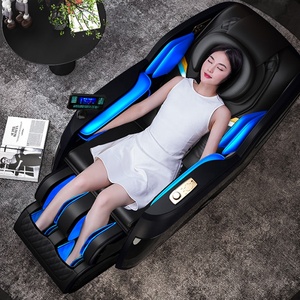 Leercon OEM Günstige Zero Gravity <span class=keywords><strong>Blue</strong></span> Leder Top Rated Liege <span class=keywords><strong>massage</strong></span> stuhl 185cm lange Schiene Ganzkörper <span class=keywords><strong>massage</strong></span> stuhl - Product Image 5