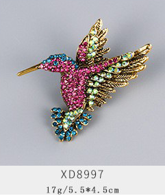 Mignon abeille oiseau Zircon hommes broche Colla multi-fonction bijoux boucle décorative piqué cheval broche - Product Image 2