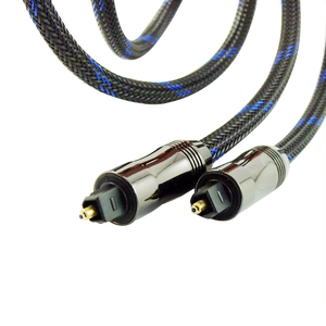 <span class=keywords><strong>สาย</strong></span> Toslink (Toslink <span class=keywords><strong>Optical</strong></span> Cable/<span class=keywords><strong>สาย</strong></span>สัญญาณเสียงออปติคอลดิจิตอล) 6ฟุตพร้อมขั้วต่อโลหะและแจ็คเก็ตถัก - Product Image 5