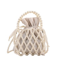 Pochette perle de luxe pour dames Vente en gros d'usine Robe de soirée perlée avec bandoulière Style vintage et tendance