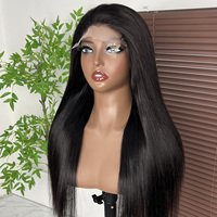 Pelucas de Cabello Humano con Cierre de Encaje 5x5 al por Mayor para Mujeres, Grado 12A, Cabello Virgen Crudo con Cutícula Alineada, 200% de Densidad, Peluca con Cierre de Encaje HD