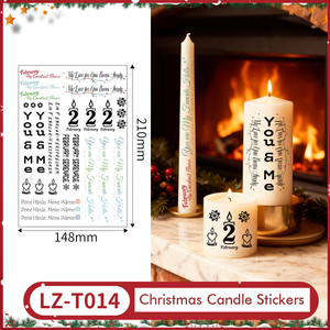 Không thấm nước và mạnh mẽ dính cửa sổ nến <span class=keywords><strong>Sticker</strong></span> Tattoo thân thiện với môi 3D trang trí cho Giáng sinh Nhà Bên số lượng lớn - Product Image 3