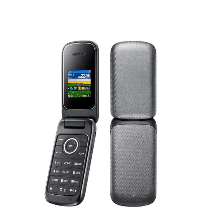 E1190 Original desbloqueado E1190 GSM 1.43 Polegadas 800mAh Mini-SIM Preto Somente Celular Old Flip Celular