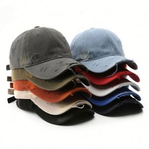 หมวกเบสบอลสีพื้นสไตล์เรโทร ทรงไม่แข็ง ผ้าฝ้ายฟอกแบบวินเทจ สำหรับผู้ชายและผู้หญิง ของขวัญโปรโมชั่น ลดราคา - Product Image 1