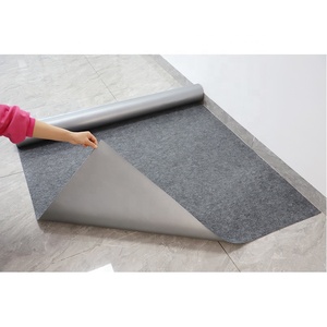Tapis de protection robuste en feutre non tissé aiguilleté épais, laminé, épaissi, antidérapant, avec film PE imperméable, sans colle - Product Image 4