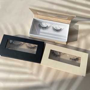 Pestañas de Visón Natural 2026 Hechas a Mano con Logotipo Personalizado, Pestañas de Tira Completa de 12 mm, Pestañas de Visón Curvatura C Cortas y Largas - Product Image 5