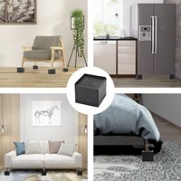 Penyangga Sofa Qinfeng, Penyangga Furnitur Tugas Berat yang Dapat Disesuaikan, Penyangga Tempat Tidur Persegi Panjang Warna Hitam