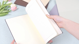 Carnet en cuir PU extra épais A4/A5/B5, reliure cousue, pages intérieures lignées, pour le bureau et les études - Product Image 3