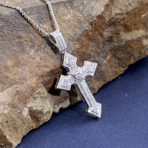 Bijoux Messi personnalisés MSN-908, collier rond en diamant 18 carats pour femmes, tendance - Product Image 5