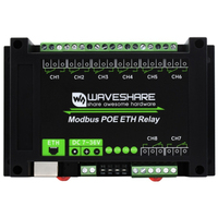 Módulo de Relés de 8 Vías de Grado Industrial, Micro Snow Modbus POE ETH, Tipo de Carcasa para Riel, Comunicación Ethernet, Modelo de Red