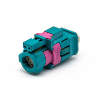 Konektor HSD Betina Lurus 4+2 Pin Kabel Mount Kode Z Konektor Data Kecepatan Tinggi 6Gbps Tahan Air LVDS Power Link Jack