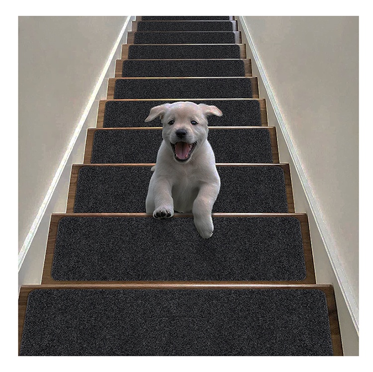 Противоскользящие войлочные коврики для лестницы, 15 шт., 7,8 дюйма x 27,5 дюйма, напольные дверные коврики, прочный Набор ковриков для лестницы, легкая установка