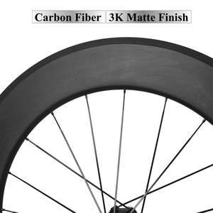 Ruote per Bici da Corsa in Carbonio RUJIXU 700c, Cerchi da <span class=keywords><strong>60</strong></span>-88mm con Freno a Disco, Compatibili Tubeless, Finitura UD Opaca, Set Ruote da Ciclismo ad Alte Prestazioni - Product Image 5