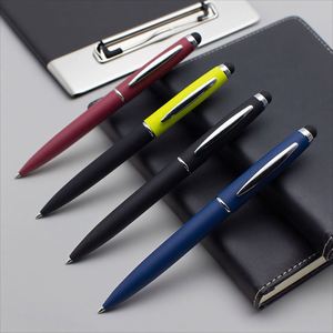 High Quality Business Ballpoint <b>Pen</b> for iPad Custom Logo Universal for Stylus Heavy Metal Rubber Coating Wholesale Ballpoint - Product Image 1