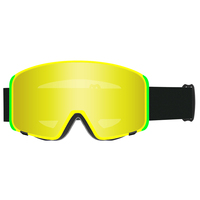 Masque de ski magnétique anti-buée pour l'hiver, protection UV, support personnalisé, pour le snowboard