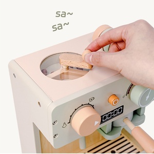 <span class=keywords><strong>Juguete</strong></span> de Madera Qiaike Montessori, Mini Cafetera de <span class=keywords><strong>Juguete</strong></span>, Juego de Imitación para Niños, Accesorios de Cocina - Product Image 3