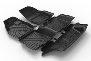 Tapis de sol 3D en TPE sur mesure pour <span class=keywords><strong>Ford</strong></span> <span class=keywords><strong>Explorer</strong></span> importé 7 places 2016-2019, imperméables et antidérapants - Product Image 2