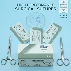 Suturas Médicas Desechables Estériles <span class=keywords><strong>PDS</strong></span> PDO PGA Silk CATGUT, Certificación CE, 5 Años de Garantía, Resistencia a la Tracción, Veterinarias - Product Image 1