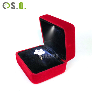 Shero - Juego de Cajas de Joyería de Terciopelo de Lujo, Elegantes y de Primera Calidad, Precio de Fábrica, con Luz LED, Color y Tamaño Personalizables, para la Protección de la Colección de Joyas - Product Image 1