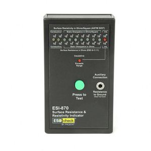 Indicador de Resistencia/Resistividad Prostat ESI-870, Precisión del 10%, Resolución de un Único Órden de Magnitud, Dos Electrodos de Latón Mecanizado - Product Image 1