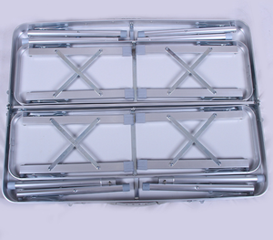 Bộ Bàn Gấp Dã Ngoại 1 Bàn + 2 Băng Ghế Vườn Cắm Trại Bàn Gấp Bia - Product Image 3